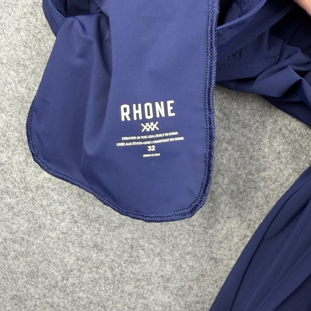 Rhone Commuter Pants Mens 32 Navy Blue Technical Stretch Performance‎ Trousers
